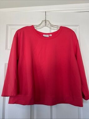 Joan Rivers coral  Crewneck Top